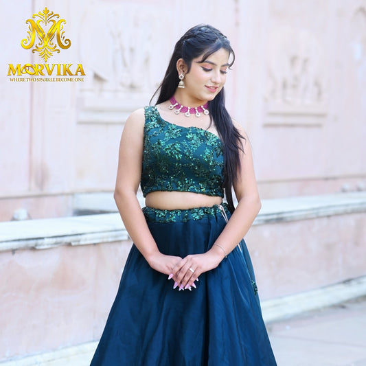 Moorvika Pink Multi-Layer Beaded Necklace Set with Kundan Droplets & Pearl Jhumka Earrings